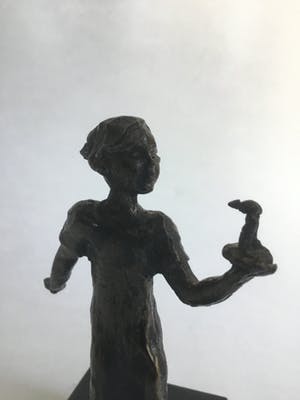 Brons (Onbekend) - Meisje met kaars kopen? Bied vanaf 10!