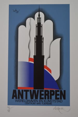 Lucien De Roeck - Antwerpen, kunststad, centrum van toerisme. (1934) - 1993 kopen? Bied vanaf 75!