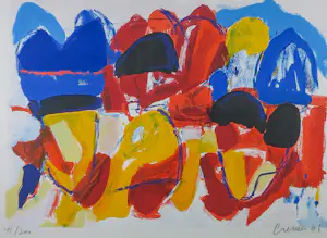 Jan Cremer - Zeefdruk, Tulpen - Ingelijst kopen? Bied vanaf 300!