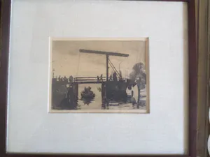 Willem Witsen - Gezicht op de Kikkerbilsluis Amsterdam kopen? Bied vanaf 150!