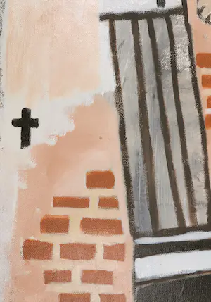 John Lie a Fo - Acryl op doek, Zonder titel - Ingelijst (Groot) kopen? Bied vanaf 500!