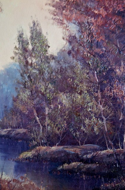 Gerry van der Linden - Buurse Beek - Olieverf op doek - groot - gesigneerd kopen? Bied vanaf 1!