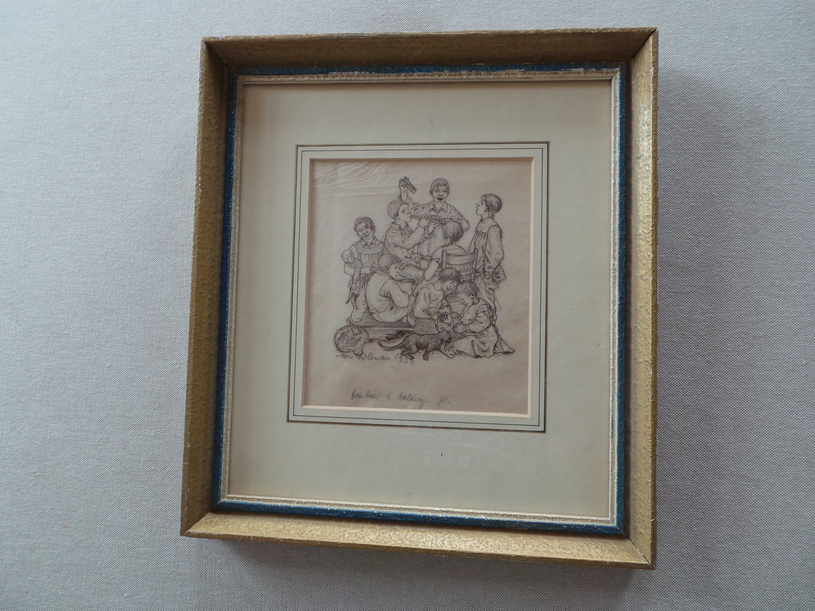 Niet of onleesbaar gesigneerd - Kinderen met muziek instrumenten  kopen? Bied vanaf 1!