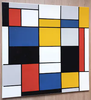 Piet Mondriaan - Composition A, emaille op metaal (unica, groot) kopen? Bied vanaf 1150!
