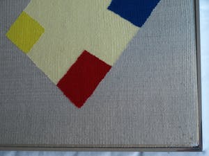 Niet of onleesbaar gesigneerd - Ingelijste gobelin , ‘Abstracte vormen’ - 1996 kopen? Bied vanaf 1!