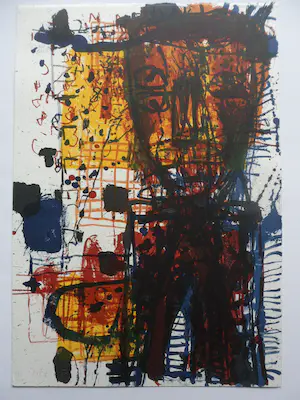 Rik van Iersel - Litho, Titel : "Storyteller III ". kopen? Bied vanaf 30!