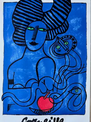 Corneille - Lithographie couleur : IMAGE DU PARADIS de 1998 kopen? Bied vanaf 30!