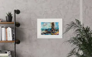 Eugène Eechaut - Wunderschönes farbenfrohes abstraktes Aquarell von 1974 – Ausstellung Galerie Pfeiffer Brüssel 1977 kopen? Bied vanaf 40!