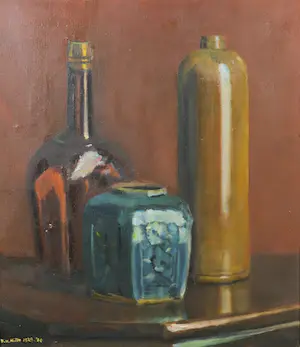 Hubert van Hille - Olieverf op doek, Stilleven - Ingelijst kopen? Bied vanaf 1!