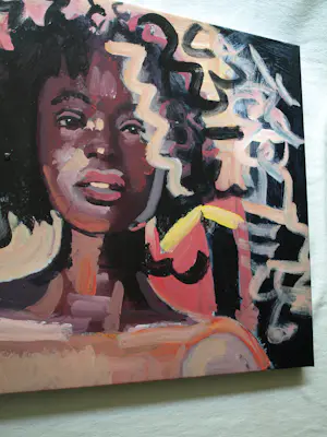 Peter Klashorst - Acrylverf op doek op houten frame , Vrouw – 70 x 100 cm - 2018 kopen? Bied vanaf 300!