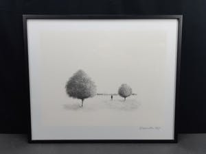 Metten Koornstra - Man in Verstild Landschap kopen? Bied vanaf 20!