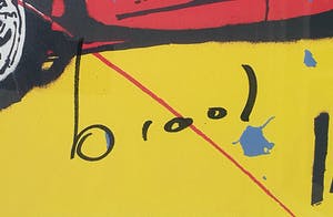 Herman Brood - Zeefdruk: 'Testarossa' - Nieuw ingelijst kopen? Bied vanaf 460!