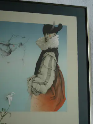 Michael Parkes - Gesigneerde en ingelijste litho ‘Swan King’ + Boek - 1982 kopen? Bied vanaf 400!