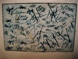 Sjef Hutschemakers - Limburgs expressionist - Bijzondere duo Ets "Wat is Vrede?" gesigneerd kopen? Bied vanaf 20!