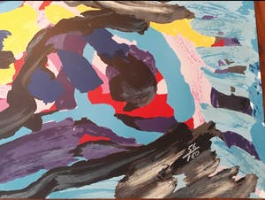 Karel Appel - 3 faces into clouds kopen? Bied vanaf 389!