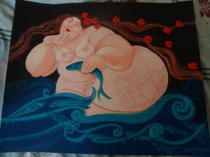 Ada Breedveld - Zeefdruk. Titel, "Seadreams". kopen? Bied vanaf 50!