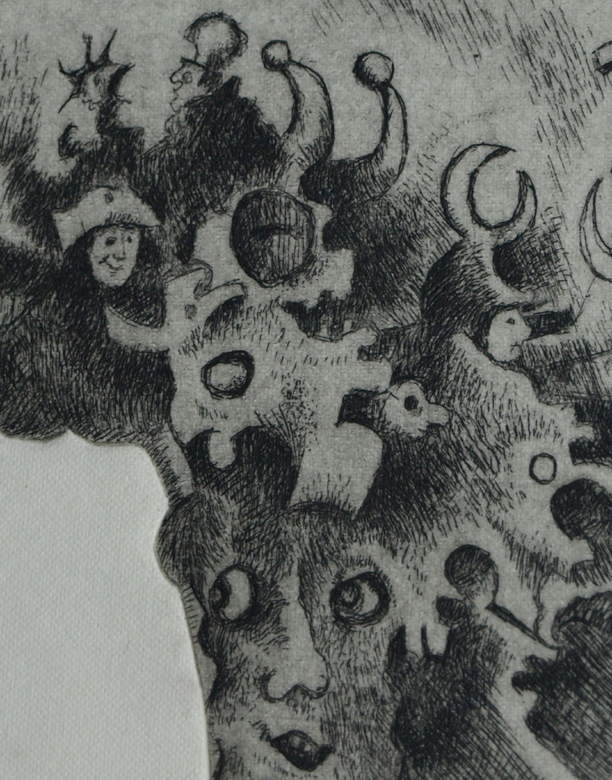 Niet of onleesbaar gesigneerd - Ets, Voor de Spiegel – gesigneerd - 1970 kopen? Bied vanaf 1!