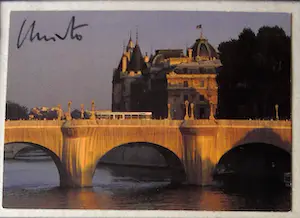Christo - Project "Pont Neuf wrapped " 1983 - inc. original stofmonster-handgesigneerd kopen? Bied vanaf 1!