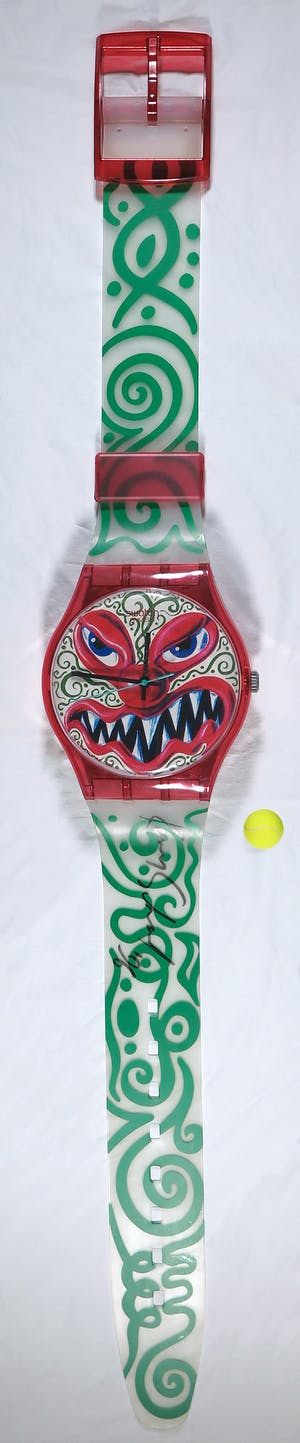 Kenny Scharf - Swatch - MONSTER Time en hand gesigneerd (Groot!) kopen? Bied vanaf 600!