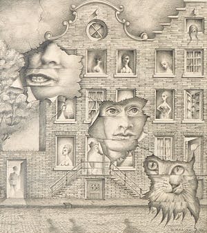Dolf Bausch - Potloodtekening, Zonder titel kopen? Bied vanaf 1!
