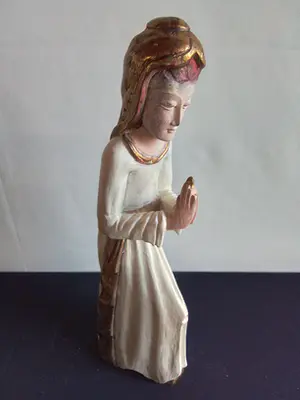 Niet of onleesbaar gesigneerd - Fraaie groep van 3 religeuze beelden kopen? Bied vanaf 1!