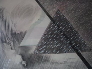 Anton Staartjes - Gemende techniek op papier, titel, "Driehoek 1". kopen? Bied vanaf 20!