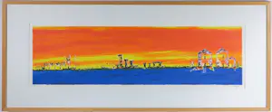 Buy Henk Kuipers - Zeefdruk, Nisati - Ingelijst? Bid from 20!