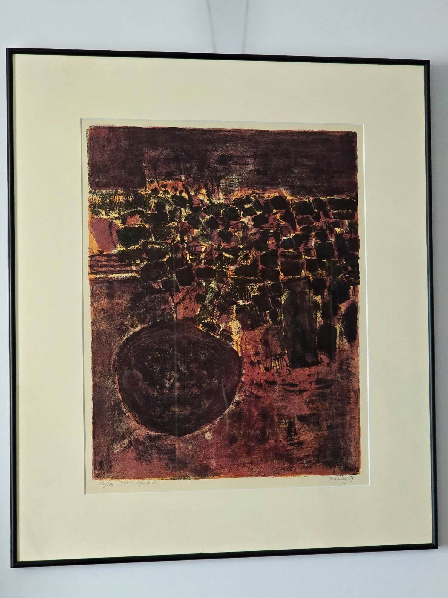 Corneille - Zeldzaam - Terre Africaine GESIGNEERD - 1959 verkocht voor € 600!