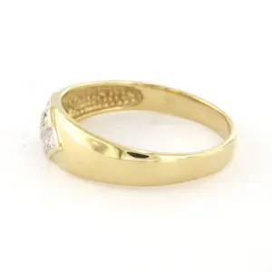 14k gouden ring met single cut geslepen diamant tot. 0.05ct – F/G - VS/SI kopen? Bied vanaf 170!