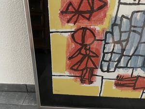 Corneille - Zeefdruk, Blauwe Stenen (onbekend), Ingelijst kopen? Bied vanaf 250!