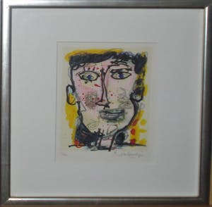 Kees Salentijn - Gezicht, schitterend gelijst!! kopen? Bied vanaf 85!