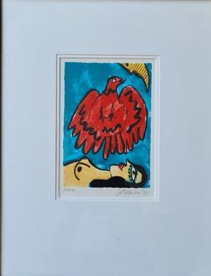 Corneille - zonder titel - gesigneerd - 200 ex - ingelijst kopen? Bied vanaf 1!