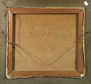 Henk van den Idsert - Olieverf op doek, Landschap met kerktoren - Ingelijst kopen? Bied vanaf 150!