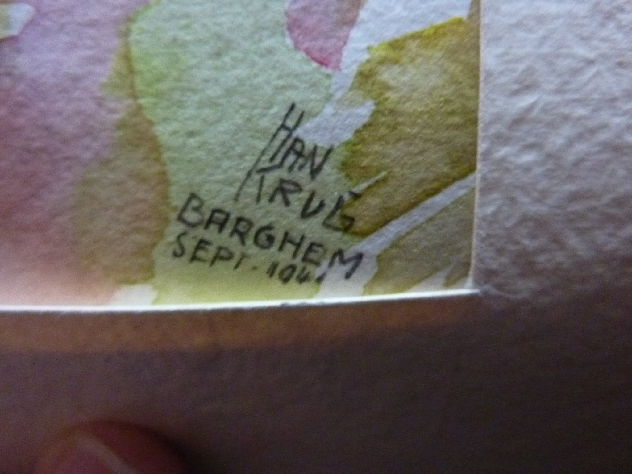 Han Krug - Aquarel Barghem 1941 kopen? Bied vanaf 30!