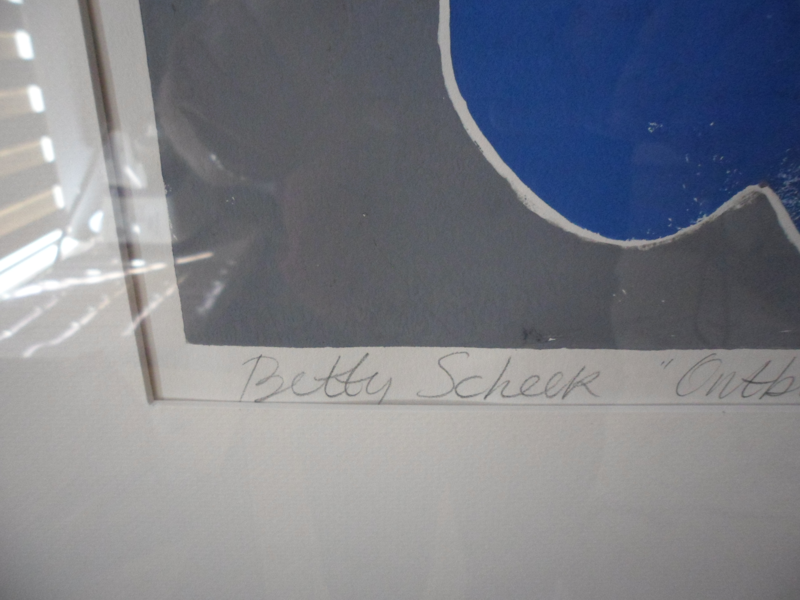 Betty Scheer - Ingelijste hoogdruk uit oplage van twee, titel," Ontbijttafel". kopen? Bied vanaf 30!