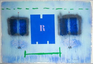 AcheterJames Coignard - Carborundum op geschept papier, Rigueur bleue - Ingelijst (Groot)? Enchérissez de 140!
