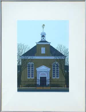 Sees Vlag - 'Voorburg' - Ingelijst verkocht voor € 120!