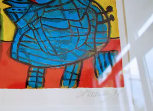 Corneille - Litho - Femme et oiseaux - EA - Geheel nieuw ingelijst kopen? Bied vanaf 225!