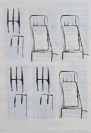 Peer Veneman - Fotokopie met tipp-ex, Zonder titel- Ingelijst kopen? Bied vanaf 100!