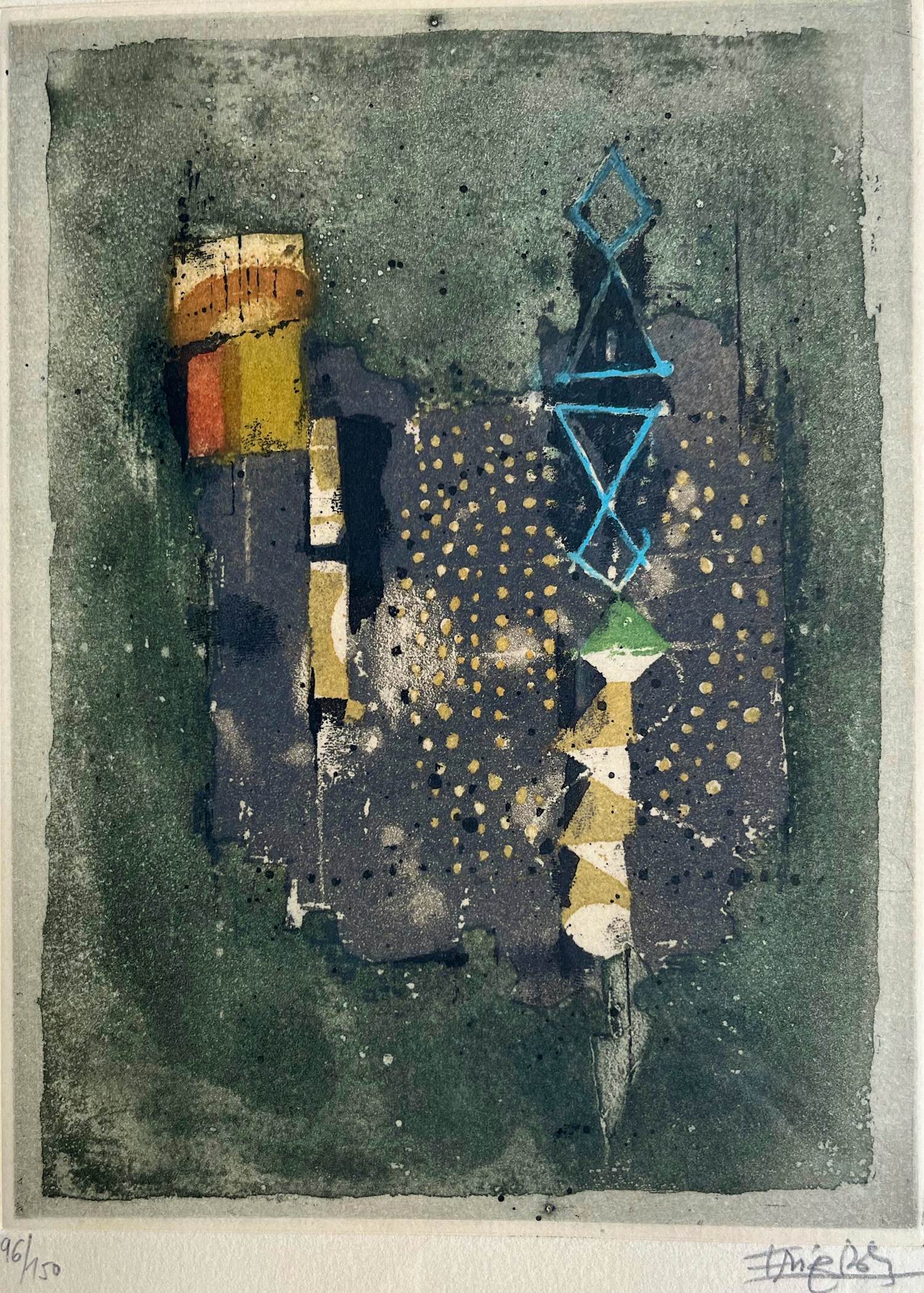 Johnny Friedlaender - Signierte und nummerierte Original Aquatinta Radierung kopen? Bied vanaf 60!