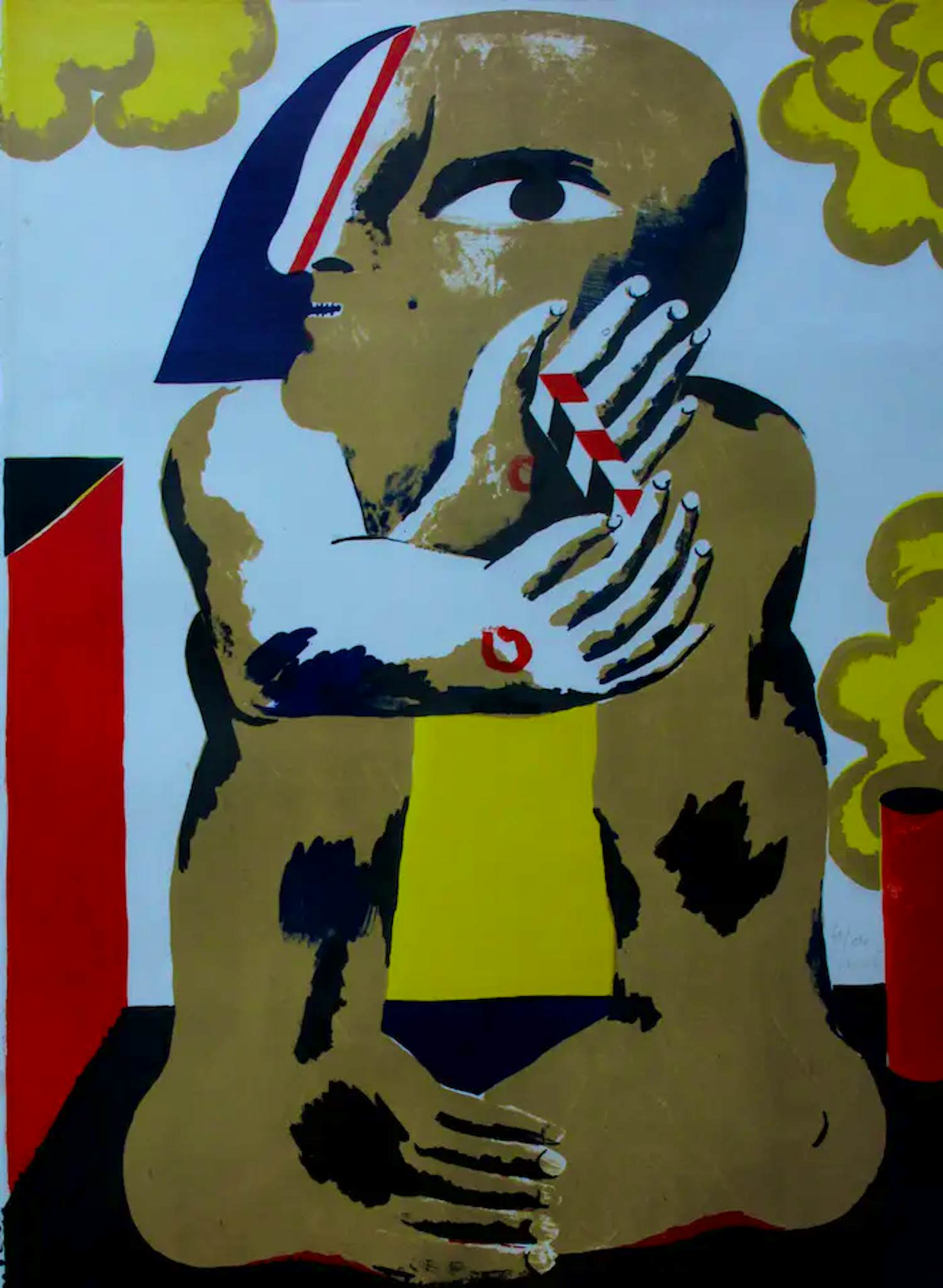 Horst Antes - Ingelijste litho kopen? Bied vanaf 325!