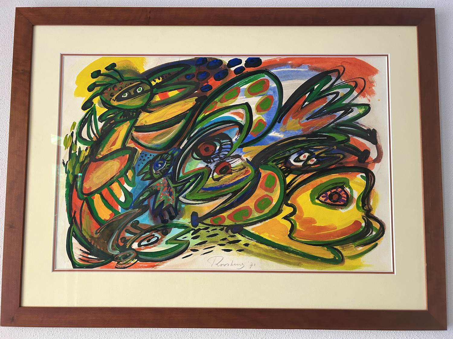 Anton Rooskens - Compositie met figuren verkocht voor € 3750!