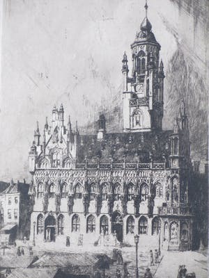 AcheterKees Verhoeven - Stadhuis te Middelburg - Ets? Enchérissez de 1!