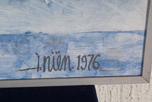 Nino Nien - Sneeuw III, 1976 - Alkyd- en acrylverf op hardboard - BKR Maastricht kopen? Bied vanaf 20!