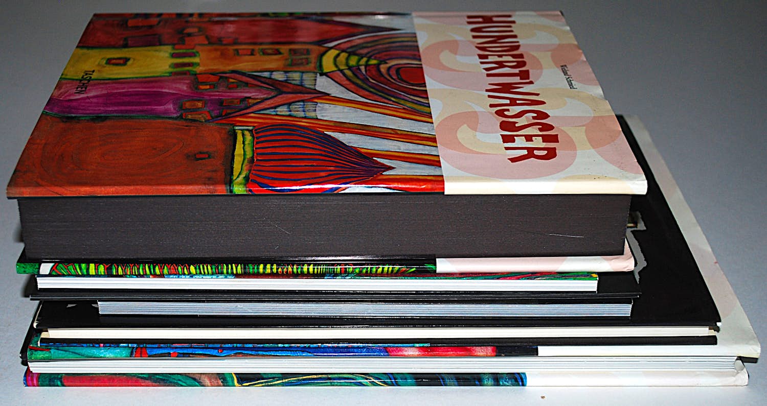 Friedensreich Hundertwasser - 6 boekwerken o.a. 3x hardcover kopen? Bied vanaf 75!