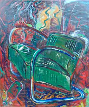 Jacques van Erven - Nerveuze fauteuil verkocht voor € 135!
