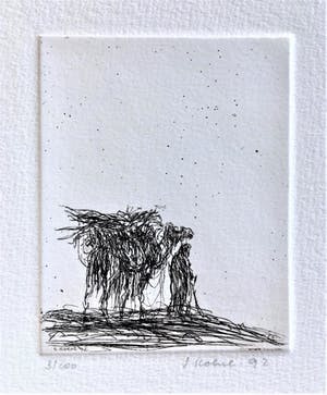 Simon Koene - Oosterse figuur met bepakte kameel kopen? Bied vanaf 15!