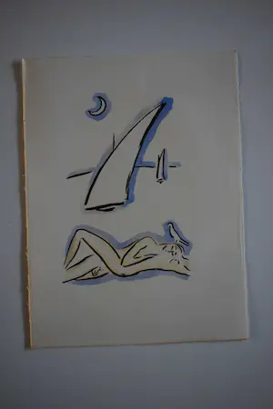 Kees van Dongen - Pochoir - Op het strand kopen? Bied vanaf 300!