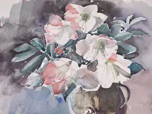 Hen Euverman - stilleven - amarylissen kopen? Bied vanaf 20!