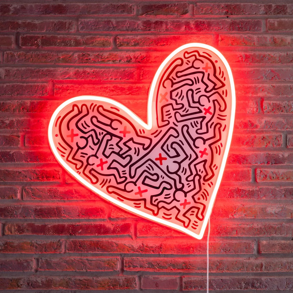 AcheterKeith Haring - "Dance Love" Yellowpop Neonlight? Enchérissez de 250!